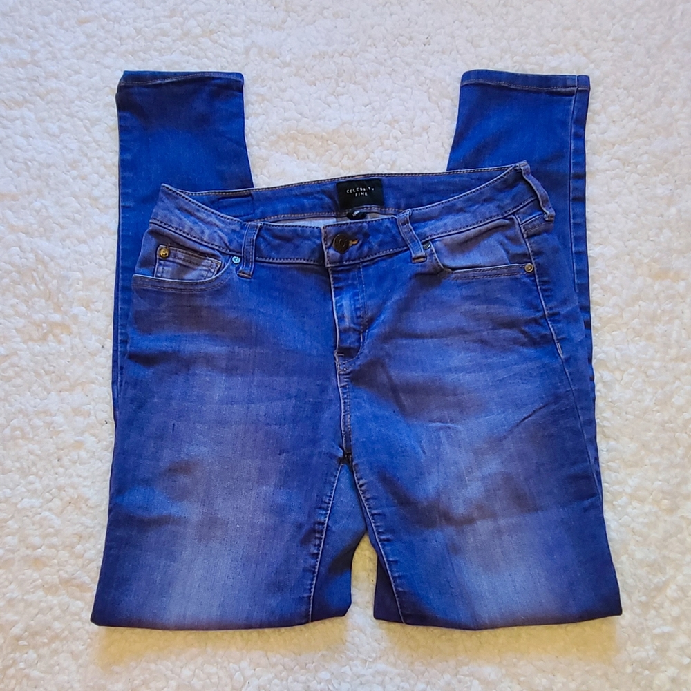 Celebrity Pink Blue Skinny Jeans
